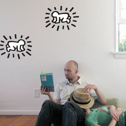 Sticker muraux Radiant Baby L par Keith Haring - Stickers muraux Design - Une exclusivit Stickboutik.com
