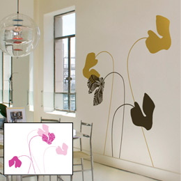 Stickers Design et Papier Peint Adhsif Cyclamen par Ilan Dei - Stickers muraux Design originaux et indits