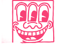 Stickers Gants: Sticker Untitled Face  Keith Haring - 59.95 €